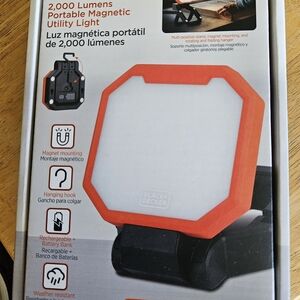 Black & Decker Orange Portable Work Light